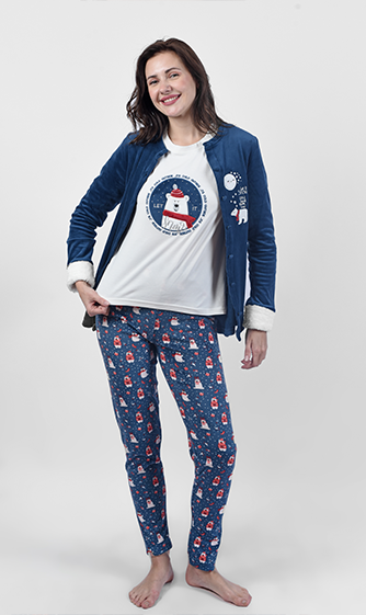 W24 J&amp;A Bear in Christmas 9224 Pyjama 3P