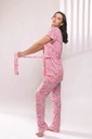 S23 J&amp;A Purple Floral 8004 pyjama &amp; Robe