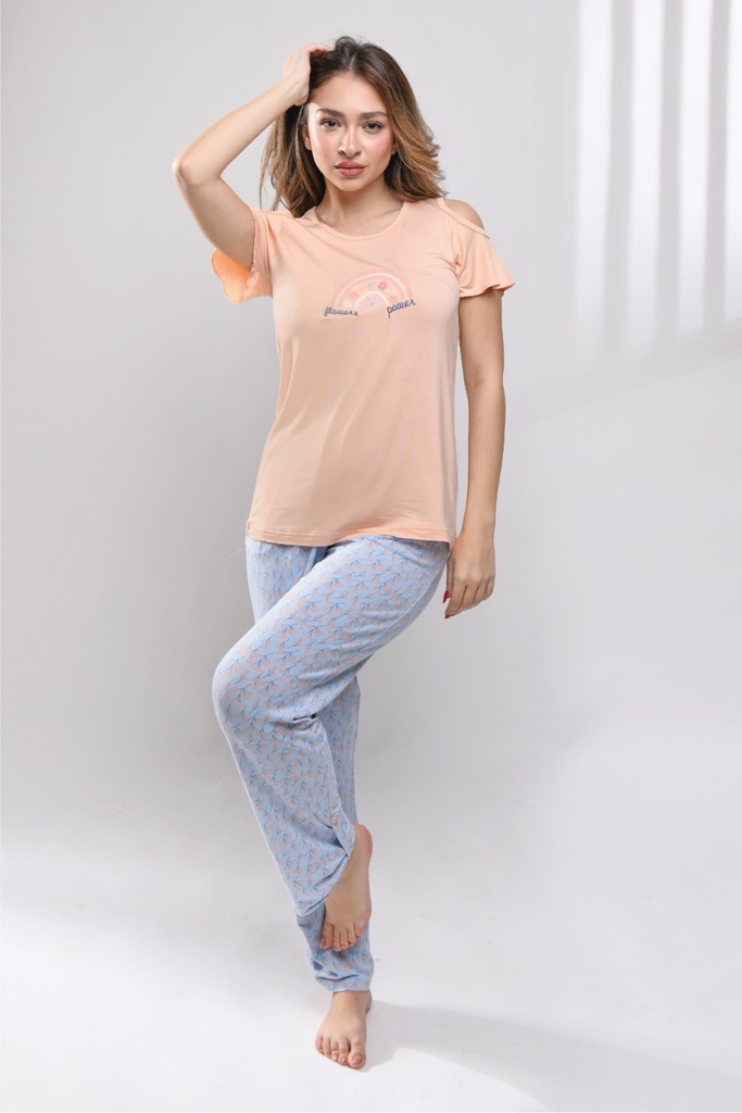 S23 J&amp;A Indian Flower 8302 pyjama