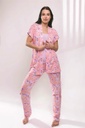 S23 J&A Purple Floral 8004 pyjama & Robe